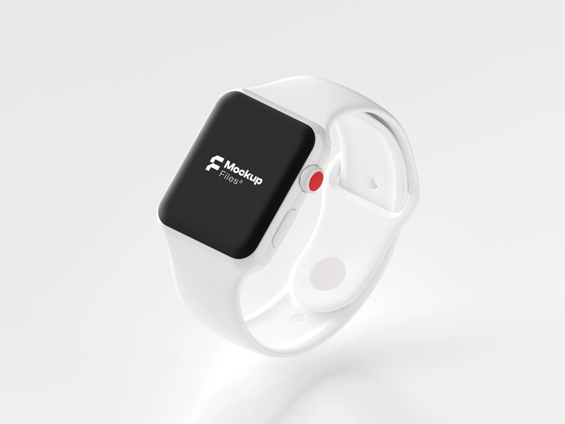 Ceramic Apple Watch Series 3 Mockup