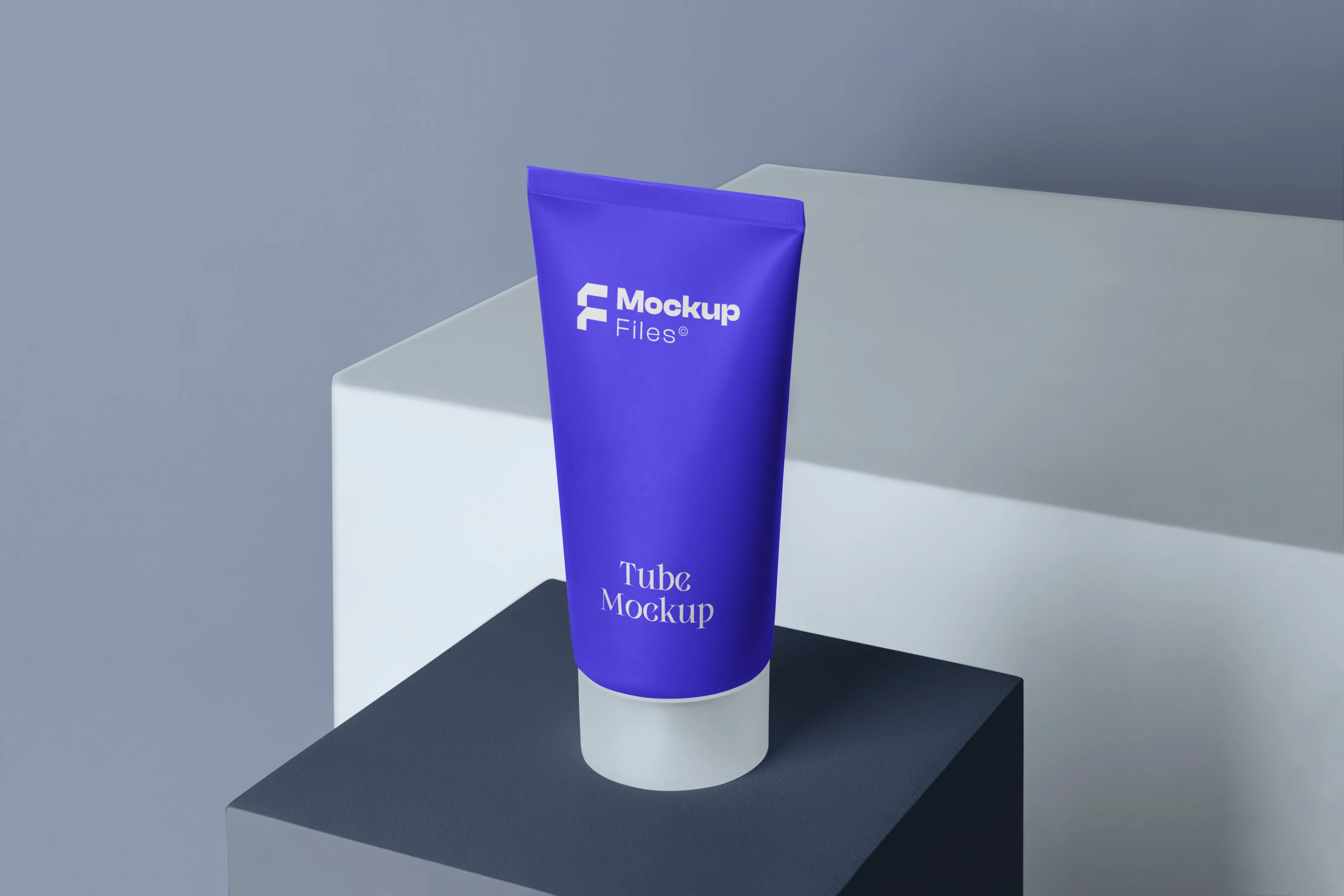 Free Cube Cosmetic Tube Mockup PSD