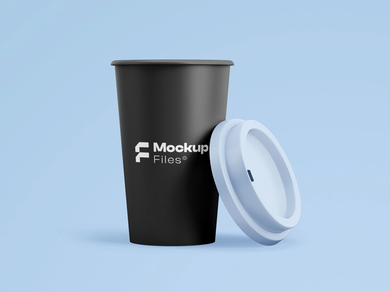 Free coffee paper cups mockup PSD