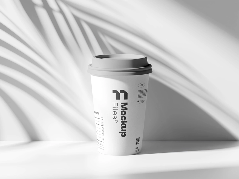 Free Craft Cup Mockup with Lid PSD from FreeMockupFiles.com