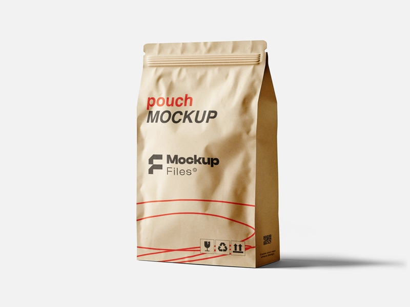 Free Minimalistic Pouch Mockup psd file