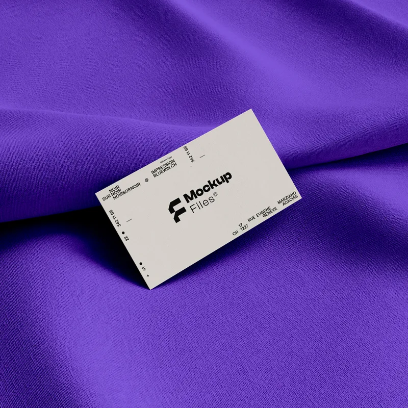 Free PSD Business Card Mockup: High-Resolution & Customizable